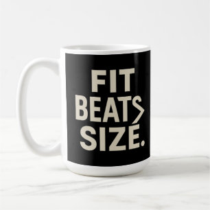 Caneca De Café Ajuste Batidas Tamanho Motivacional Fitness, Estil