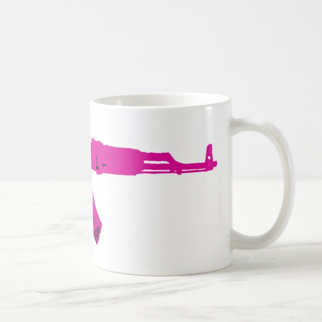 Caneca De Café AK-47 cor-de-rosa (Direita)