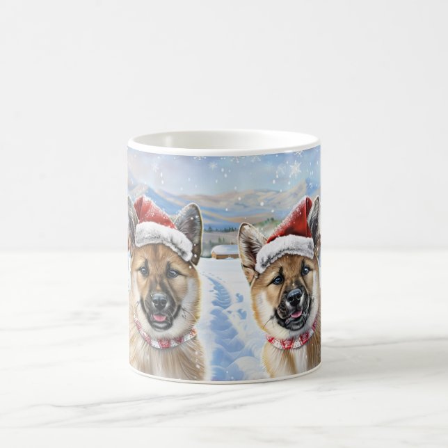 Caneca De Café Akita Christmas (Centro)