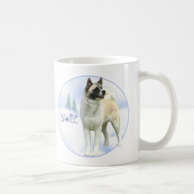 Caneca De Café Akita Noel Mug (Direita)