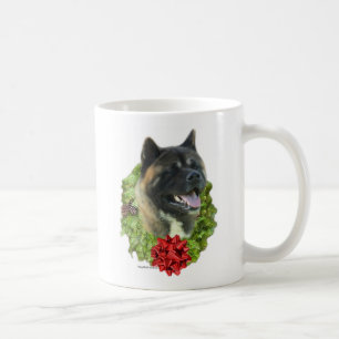 Caneca De Café Akita Wreath