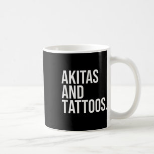 Caneca De Café Akitas E Tattoos Akita Proprietário De Cães Paw In