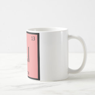 Caneca De Café Al - Dente Pasta Química Símbolo Periódico de M