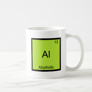 Caneca De Café Al - Símbolo de Elemento Químico Alcoólico Funny