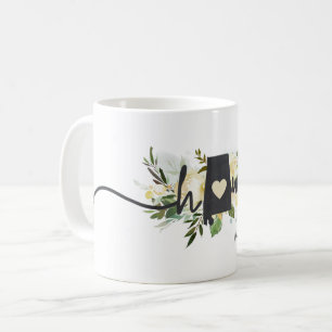 Caneca De Café Alabama Estado Personalizado Sua Cidade Natal Rúst