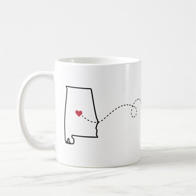Caneca De Café Alabama - Heart2Heart Coffee Mug (Esquerda)