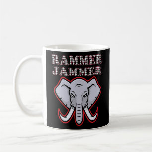 Caneca De Café Alabama Rammer Jammer Houndstooth Elephant Tide Fo