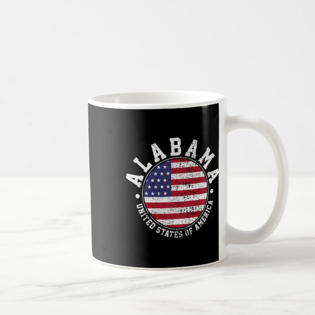 Caneca De Café Alabama Vintage (Direita)