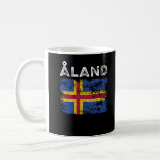 Caneca De Café Åland Flag - Distante Åland Island Flag