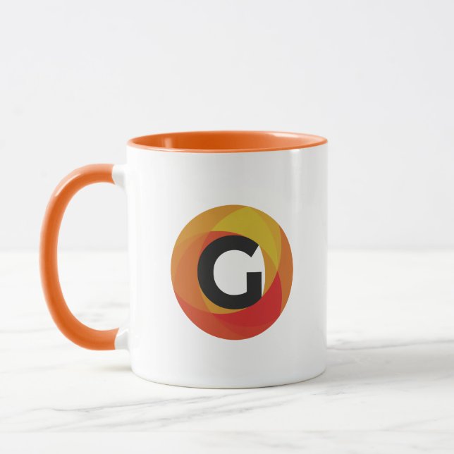 Caneca de café alaranjada dos meios de Guido (Esquerda)