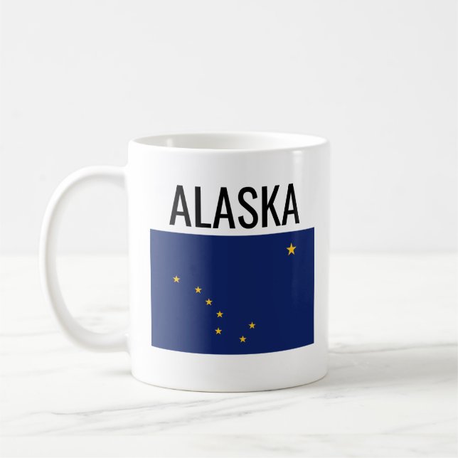 Caneca De Café Alasca // Estado dos EUA (Esquerda)