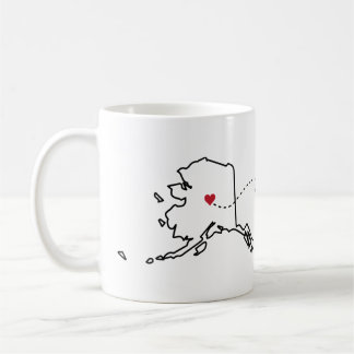Caneca De Café Alaska a Missouri - Heart2Heart