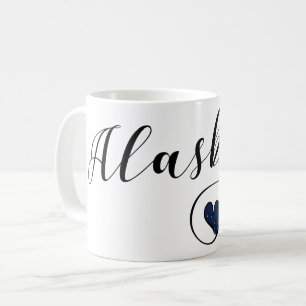 Caneca De Café Alaska Heart Mug, Alaskan Flag