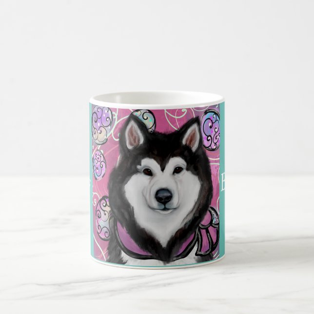 Caneca De Café Alaskan Malamute (Centro)