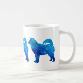 Caneca De Café Alaskan Malamute Watercolor