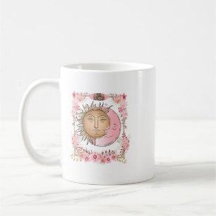 Caneca De Café Alavanca Crescente W Crescente das placas de tarô 