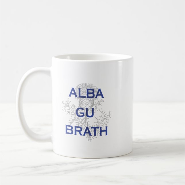 Caneca De Café "Alba Gu Brath" Gaélico "Scotland Forever" Mug (Esquerda)