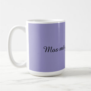 Caneca de café albanesa engraçada “Mos më fol pa p