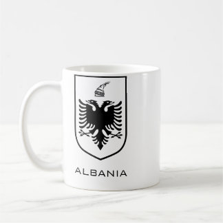 Caneca De Café Albanian National Coat of Arms Heritage Ink