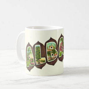 Caneca De Café Albany Geórgia Cartão Postal Antigo