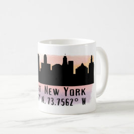 Caneca De Café Albany NY City Skyline