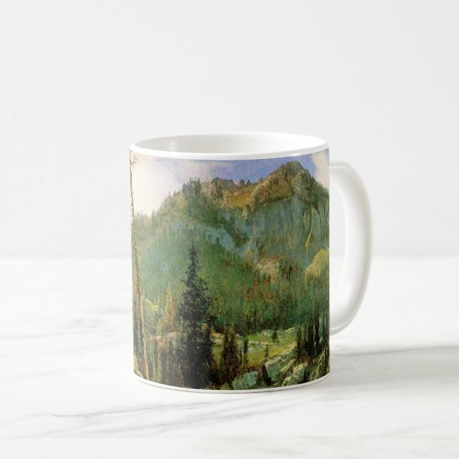 Caneca De Café Albert Bierstadt - Montanhas de Sierra Nevada, (Frente Esquerda)