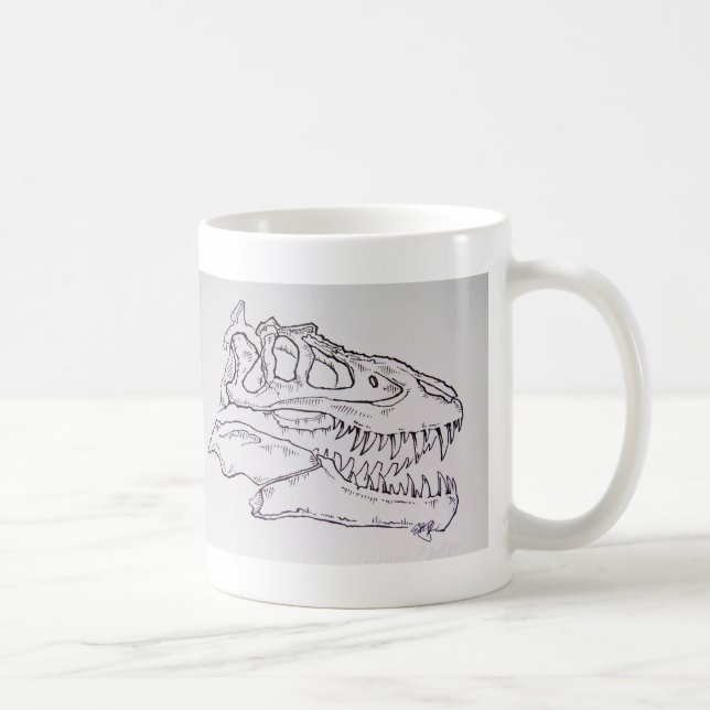 Caneca De Café Albertosaurus (Direita)