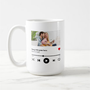 Caneca De Café Álbum de Música Personalizado Lover de Música Foto