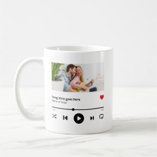 Caneca De Café Álbum de Música Personalizado Lover de Música Foto