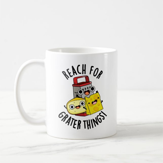 Caneca De Café Alcançar Coisas Mais Gratificantes Piada Engraçada (Esquerda)
