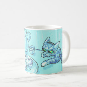 Caneca De Café Alcance os seus sonhos, Mischievous Cat Mug