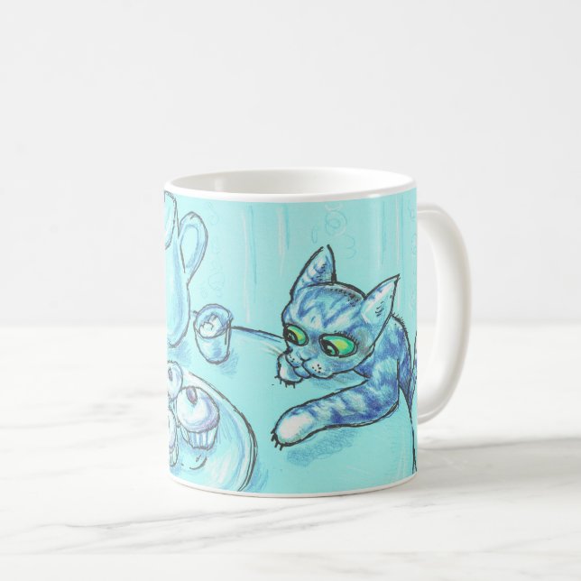 Caneca De Café Alcance os seus sonhos, Mischievous Cat Mug (Frente Esquerda)