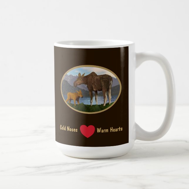 Caneca De Café Alce no Prado (Direita)
