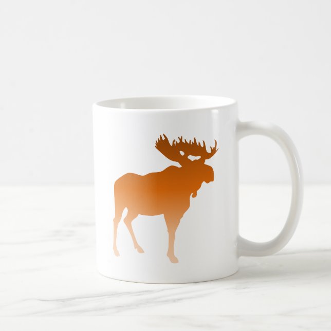 Caneca De Café Alces alaranjados (Direita)