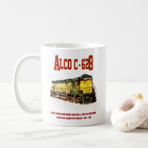 Caneca De Café Alco C-628 aka Alco Century 628 Locomotiva Diesel