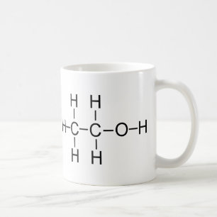 Caneca De Café Álcool - fórmula química