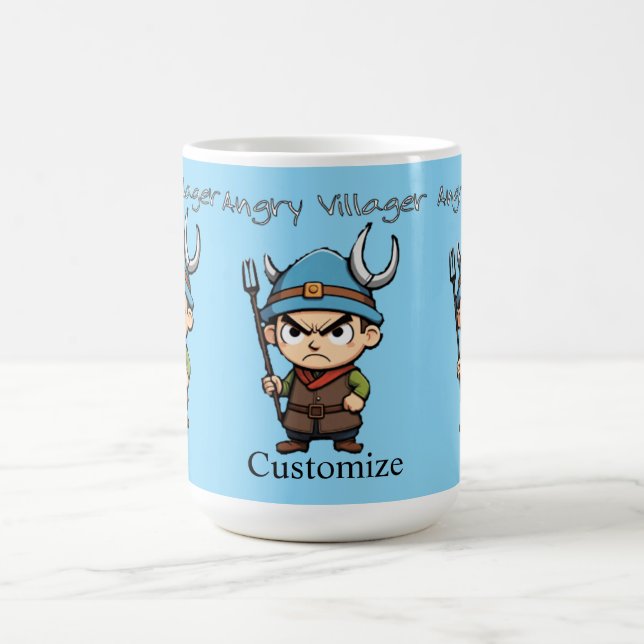 Caneca De Café Aldeão Irritado Forcado Thunder_Cove (Centro)