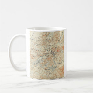 Caneca De Café Aldeia e área do lago Saranac em Adirondacks