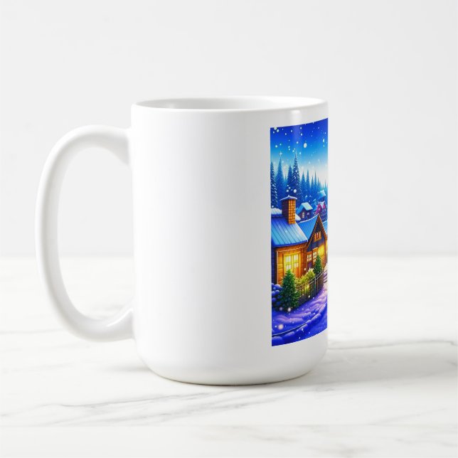 Caneca De Café aldeia natalina (Esquerda)