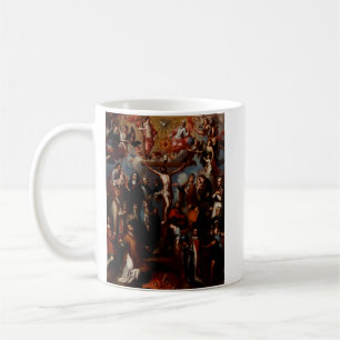 Caneca De Café Alegoria de crucificação com Santos jesuítas