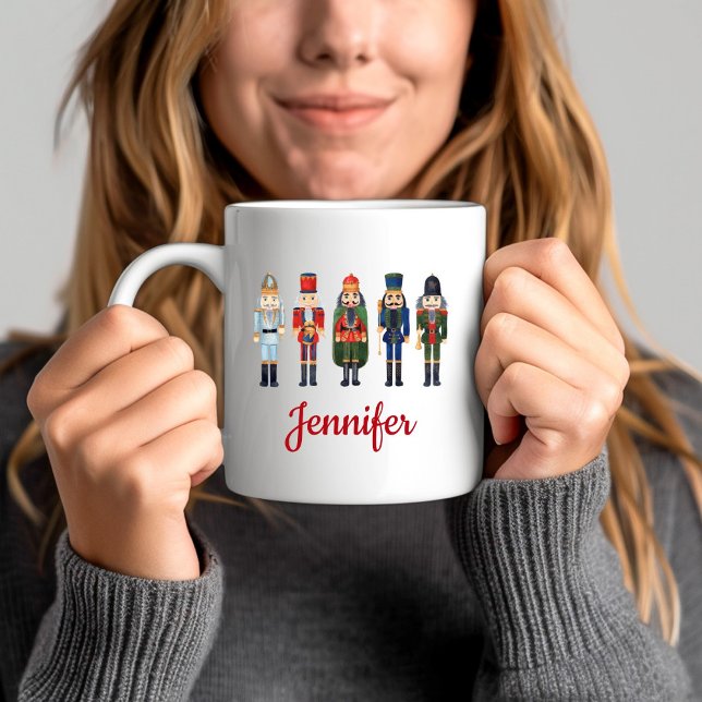 Caneca De Café Alegre Natal do Quebra-Nozes (Cute Nutcracker Christmas Coffee Mug)