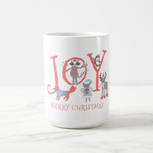 Caneca De Café Alegre Natal Feliz Animais de Inverno