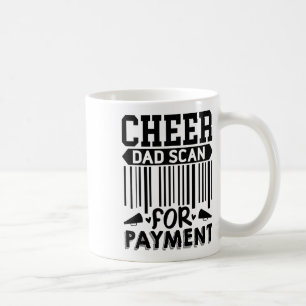 Caneca De Café Alegre Pai, Escaneie Para Pagamento Cheerleader _1