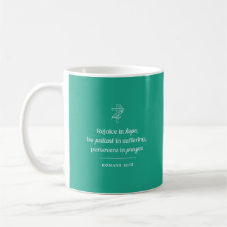 Caneca De Café Alegre-se na Esperança Cristã