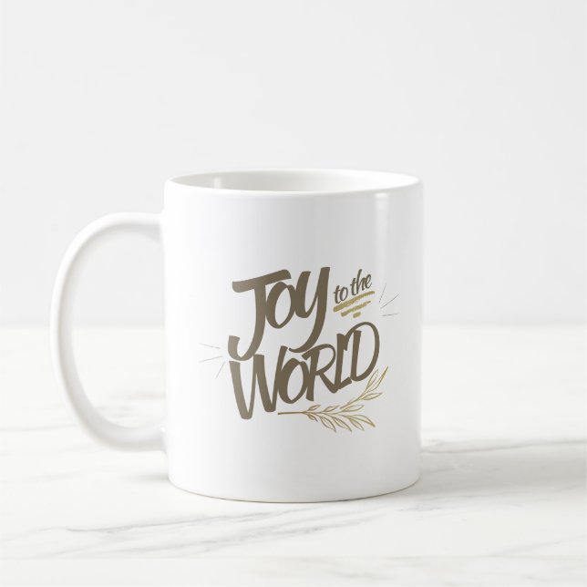 Caneca De Café alegria ao mundo (Esquerda)