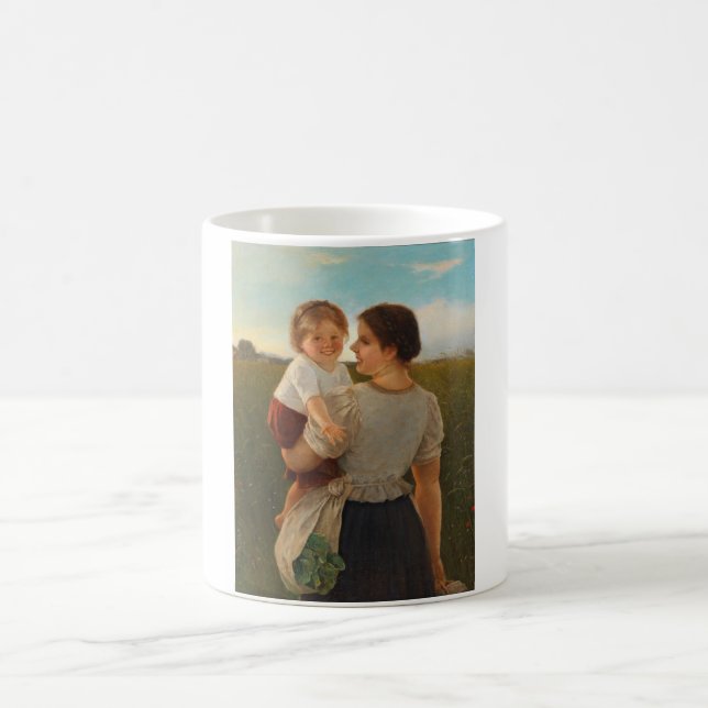 Caneca De Café Alegria da Mãe (Mãe e Filha Adoráveis) (Centro)