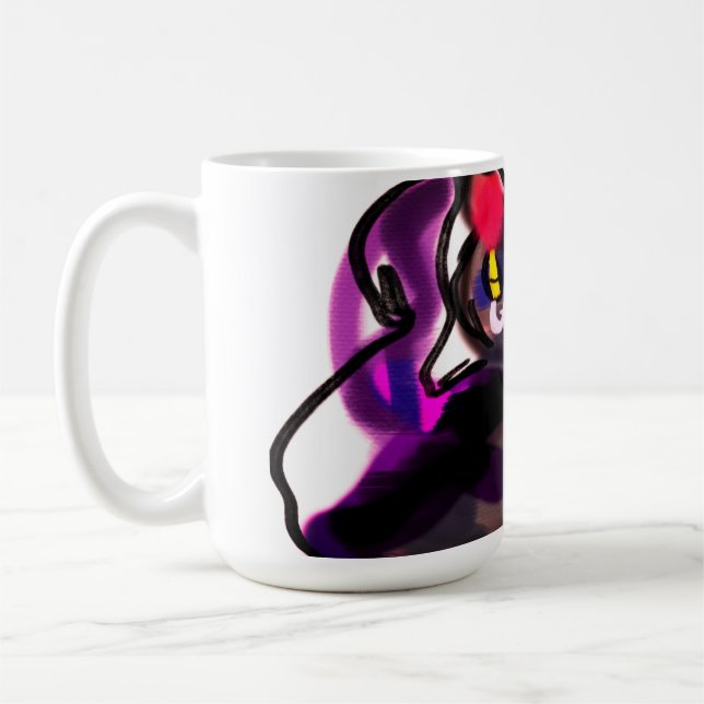 Caneca De Café Alegria de abóbora de gato preto (Esquerda)