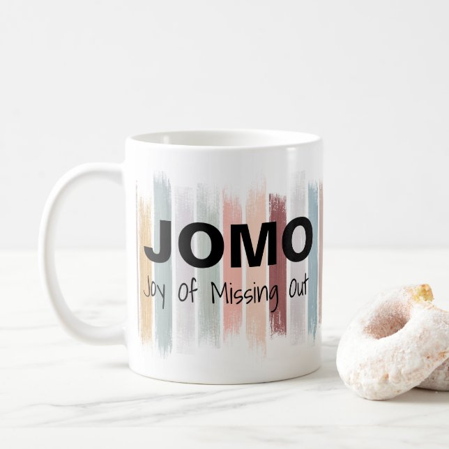Caneca De Café Alegria de JOMO de faltar para fora cursos da (Com Donut)
