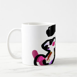 Caneca De Café Alegria de outono do rato e da maçã