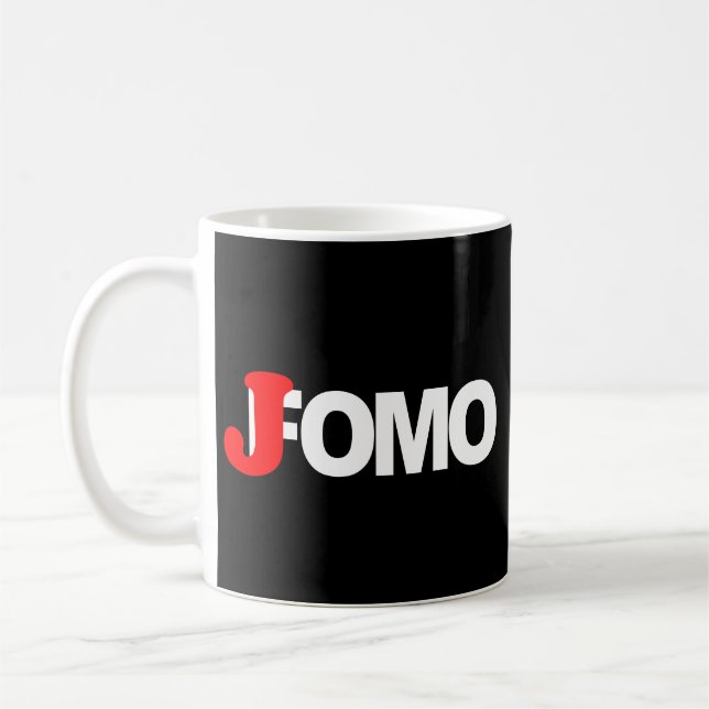 Caneca De Café Alegria de perder Jomo FUNNY Introvertido Tímido (Esquerda)